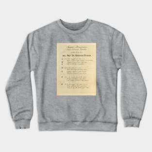 Vivaldi | Summer, original handwritten text by Antonio Vivaldi | The four Seasons Crewneck Sweatshirt